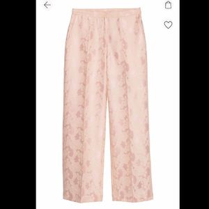 H&M Light Pink Jacquard weave Pants brand New never worn with tags!